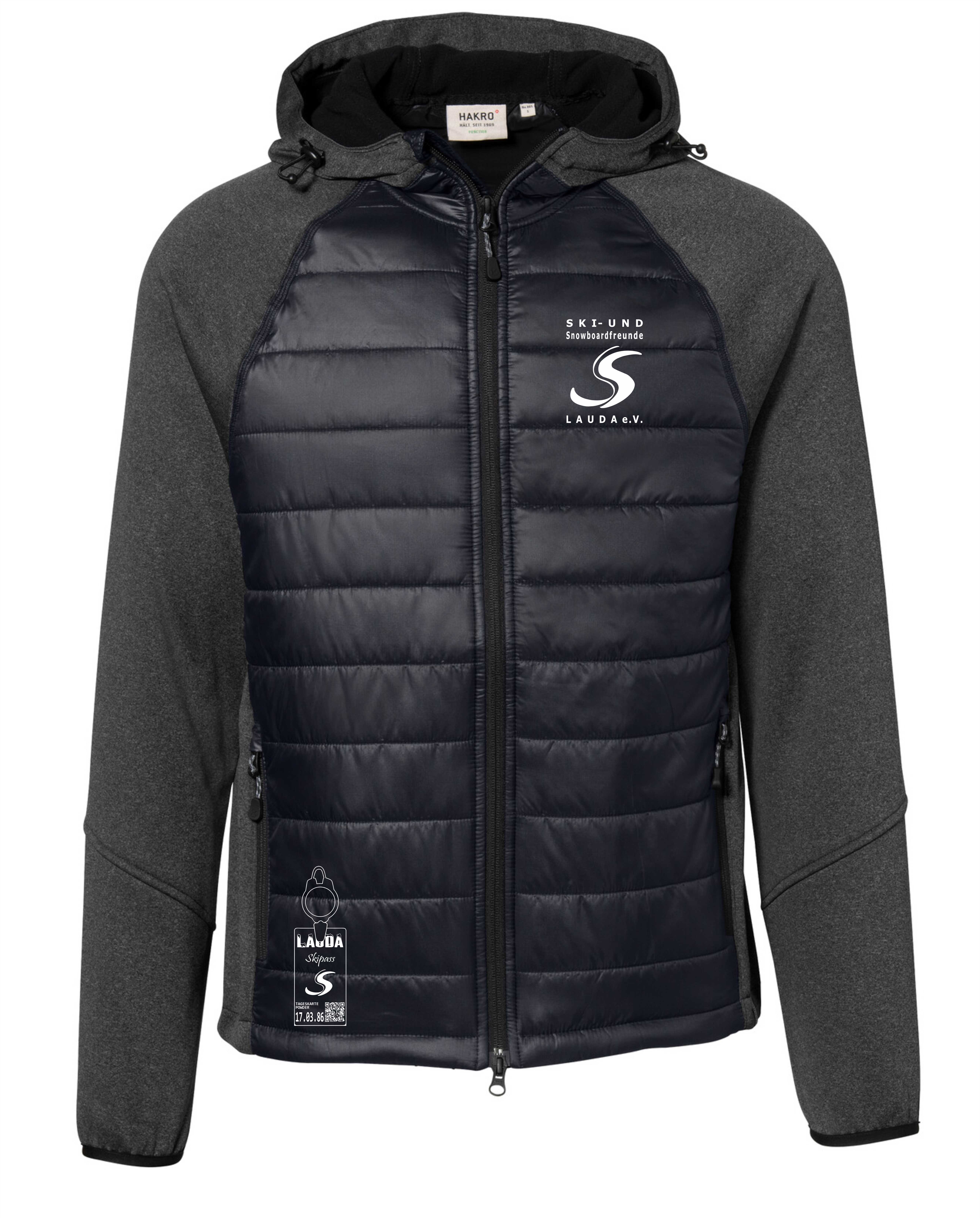 HAKRO Kapuzen-Hybridjacke (verschiedene Farben)